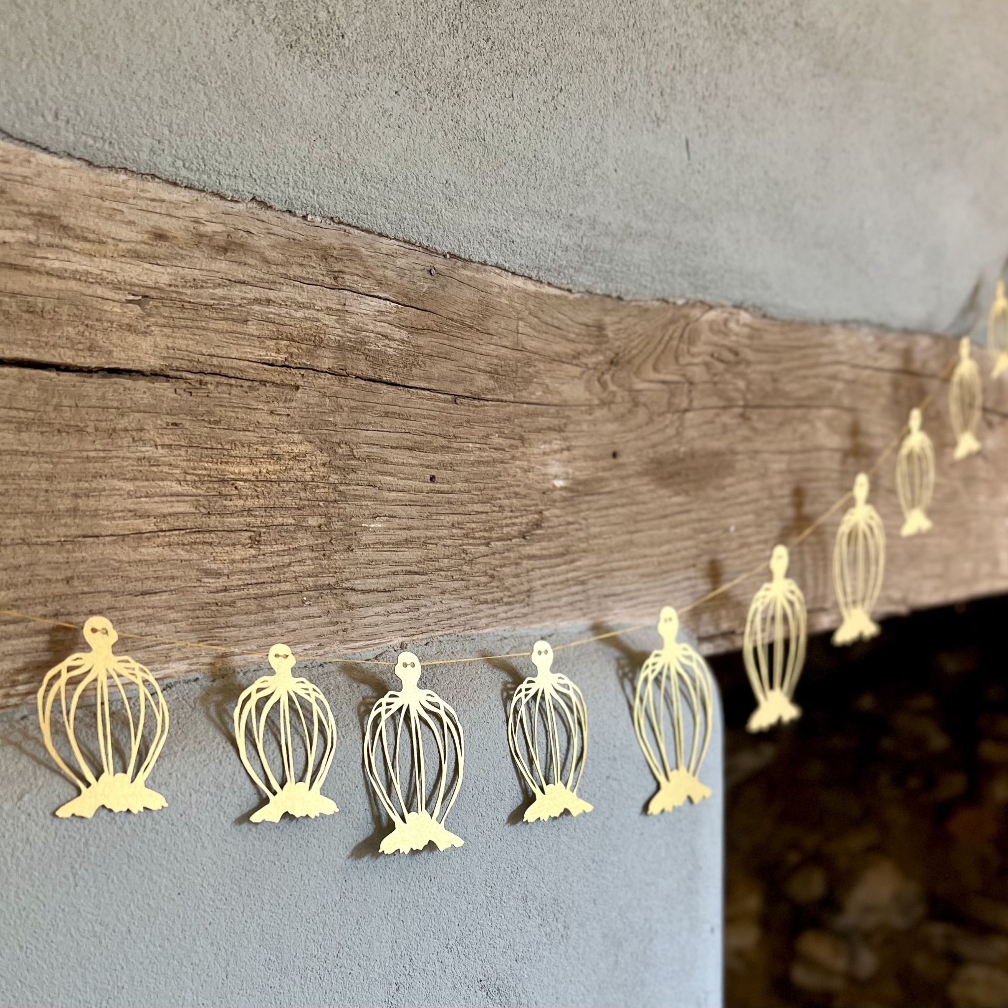 Gold Poppy Bell Garland - Image 5