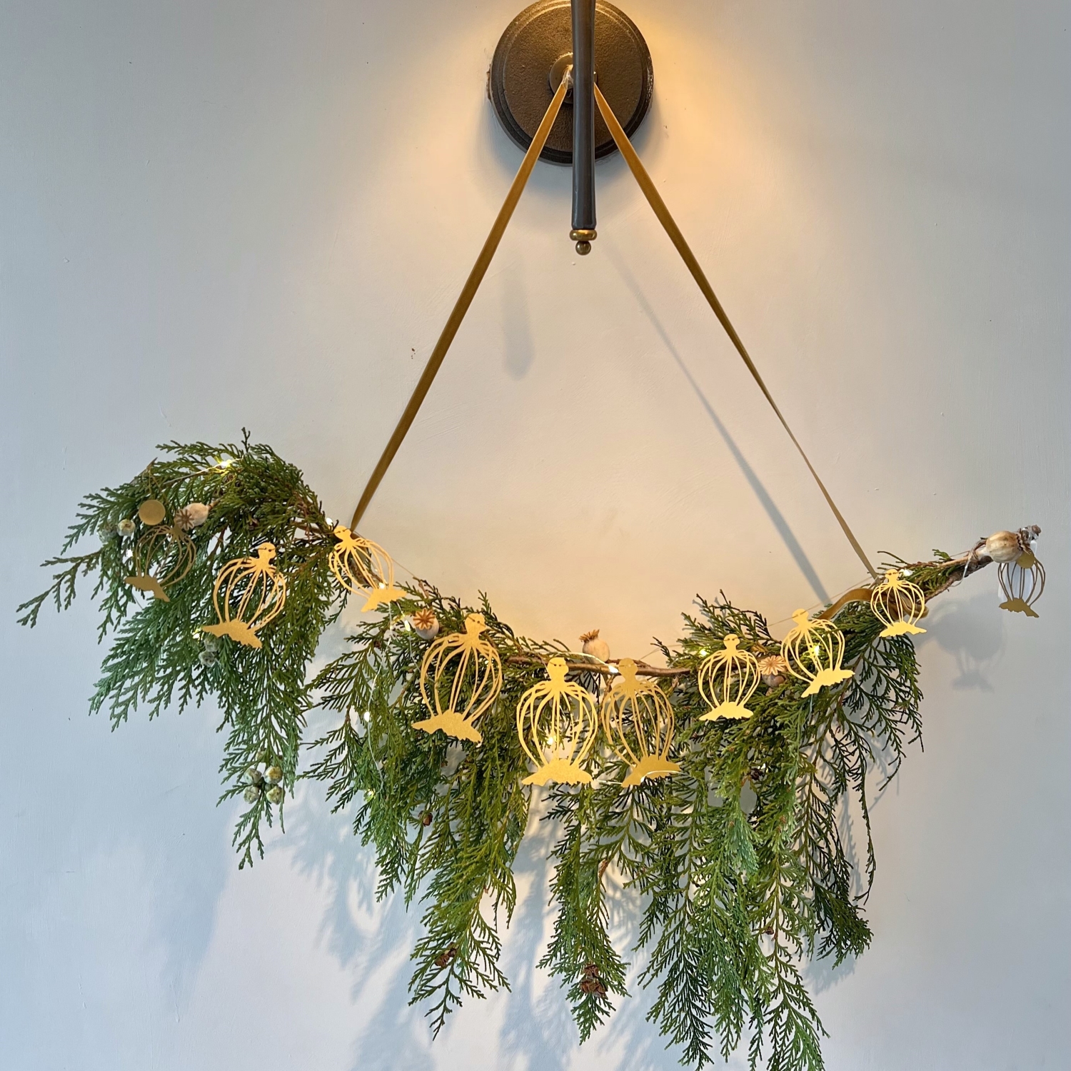 Gold Poppy Bell Garland - Image 2