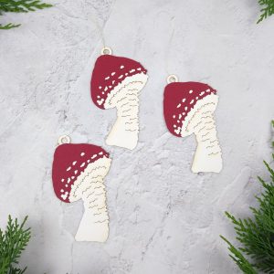 Mushroom Ornament Set
