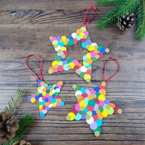 Colourful Christmas Star Decorations