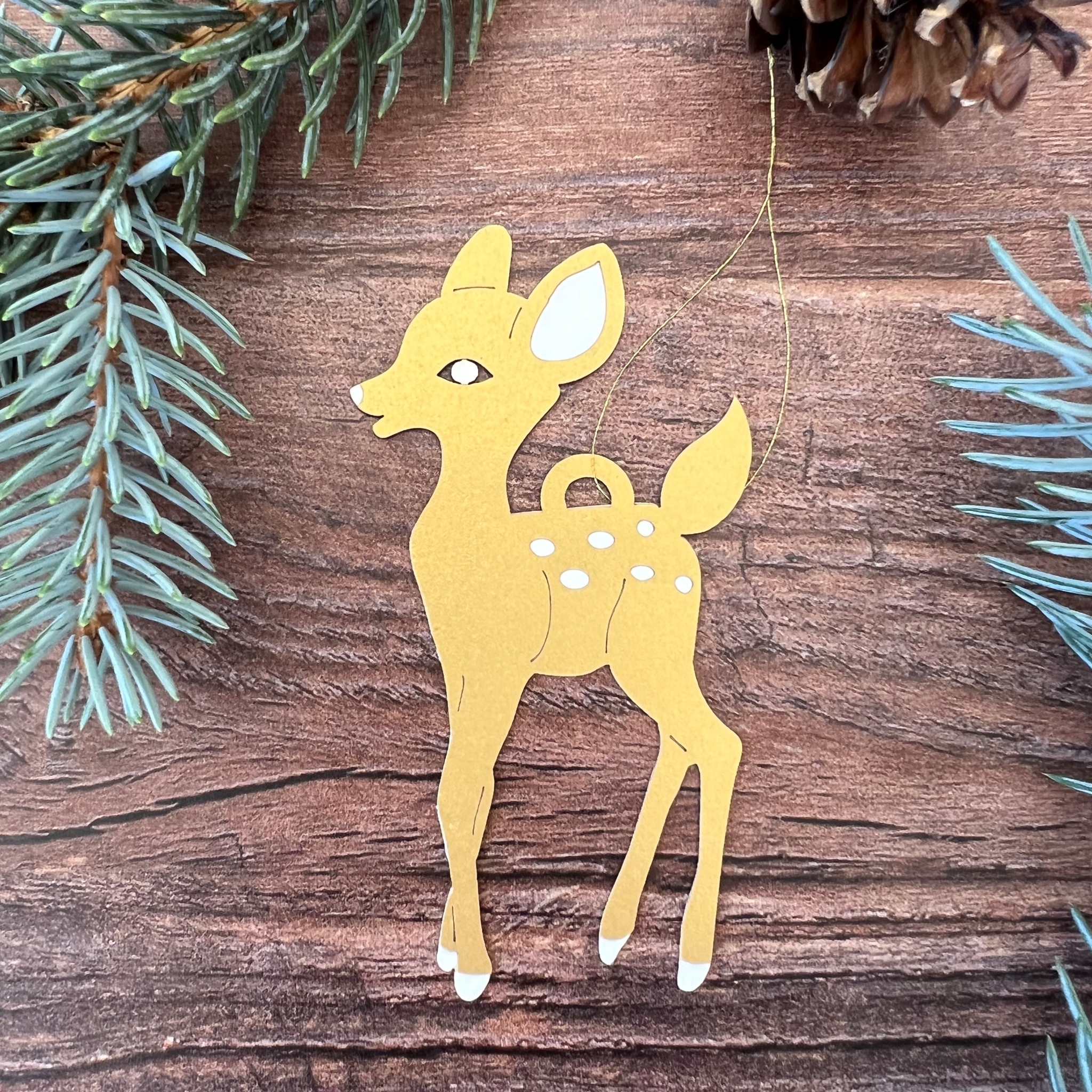 Christmas Deer Decorations – Set of 3 - Image 4