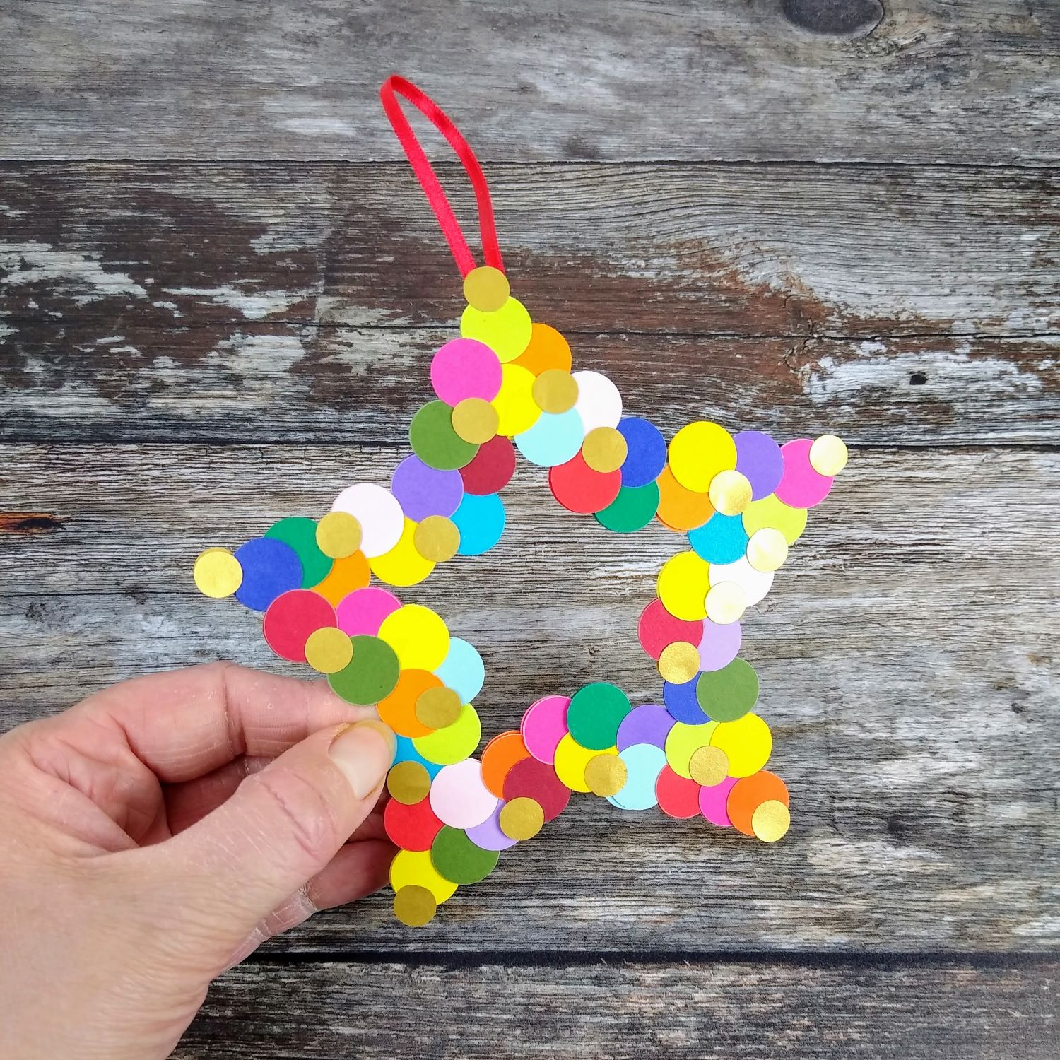 Colourful Christmas Star Decorations - Image 6
