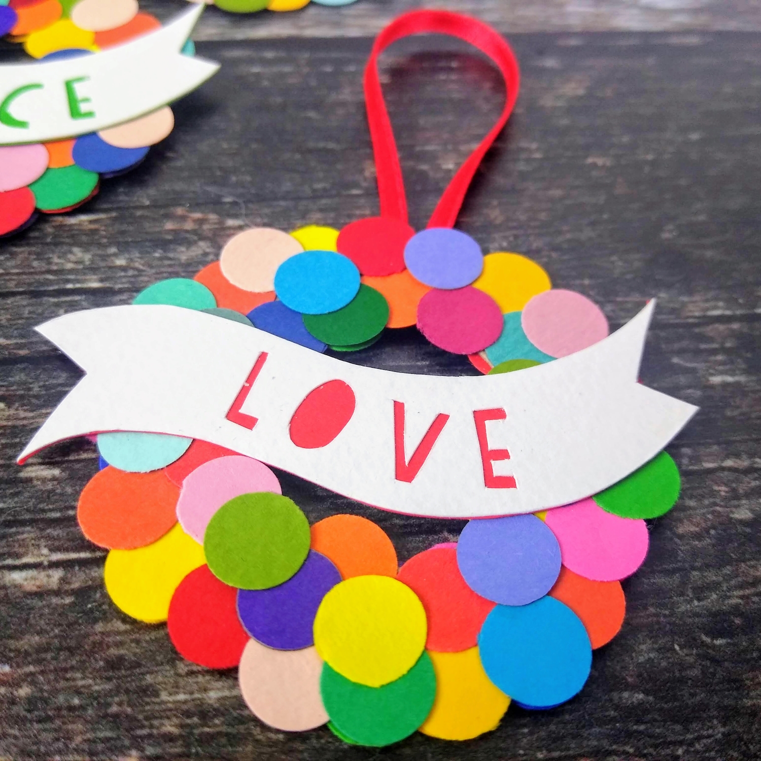 Colourful Christmas Baubles – Set of 4 - Image 5