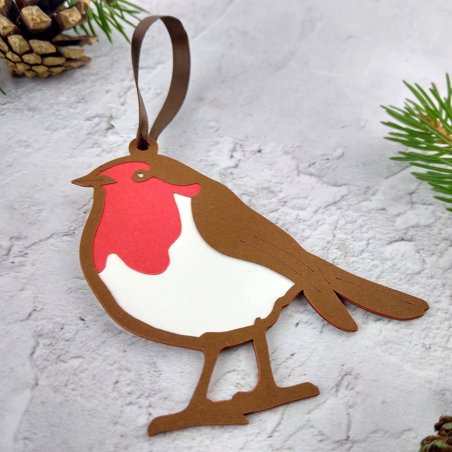 Christmas Robin Decorations - Set of 3 - Image 2