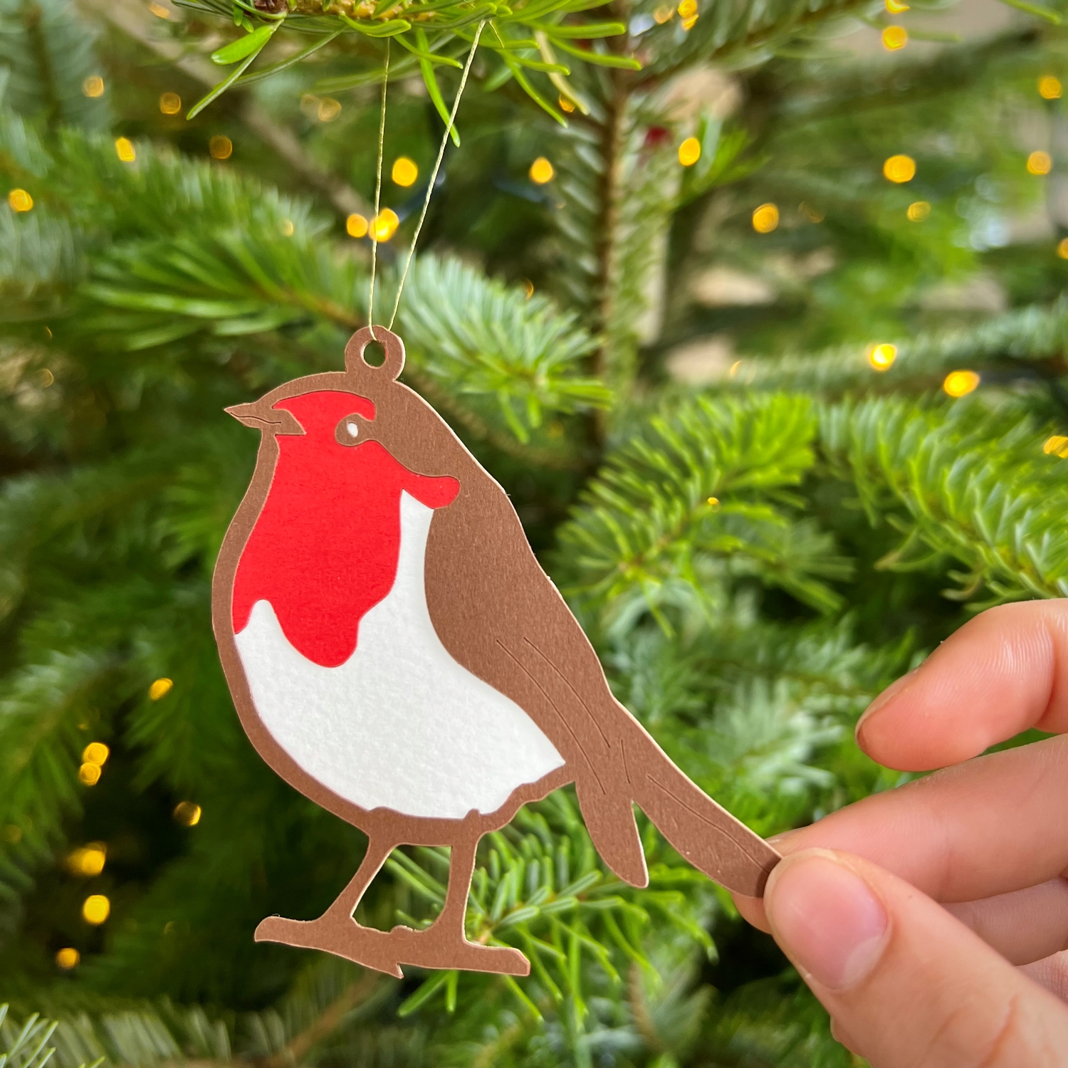 Christmas Robin Decorations - Set of 3