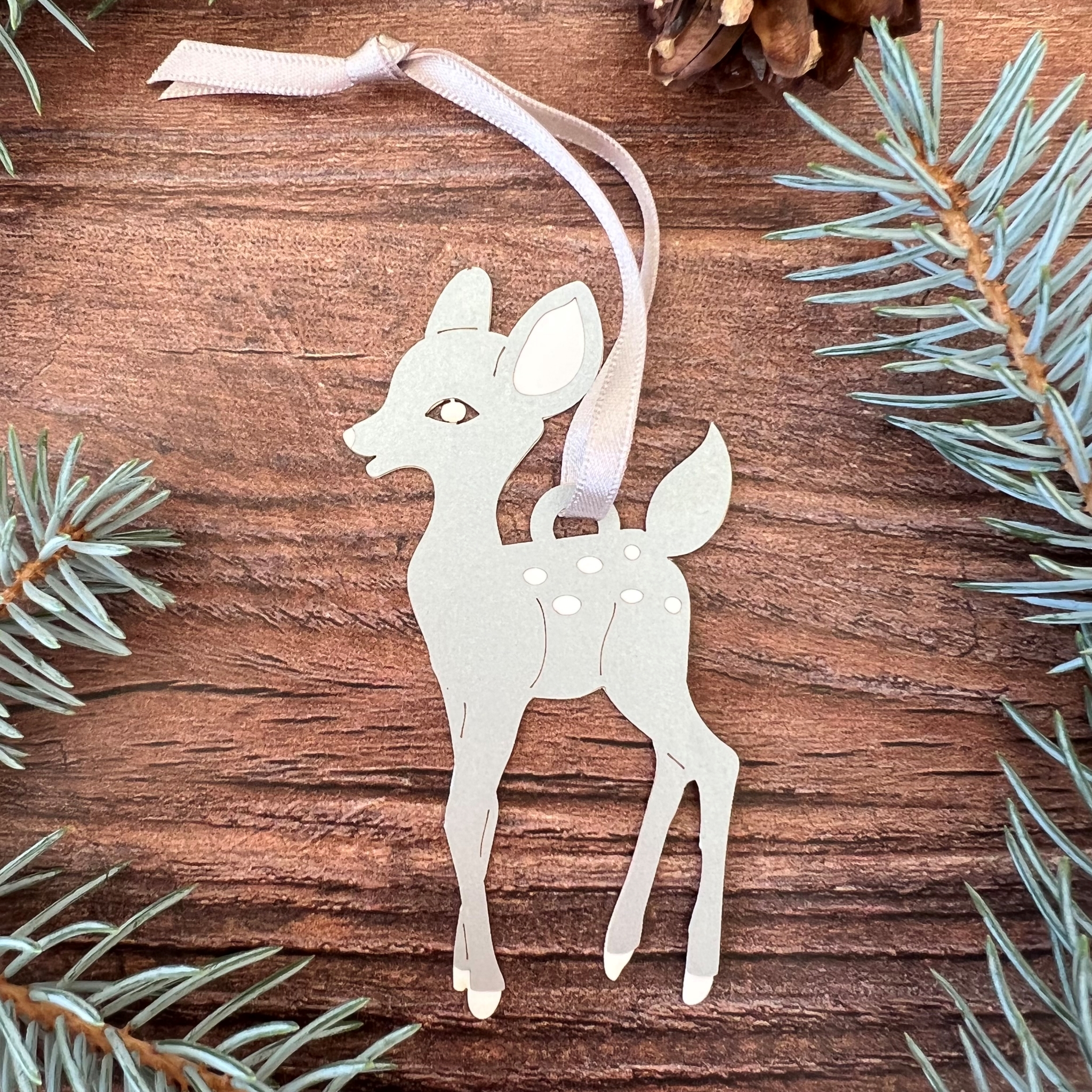 Christmas Deer Decorations – Set of 3 - Image 2