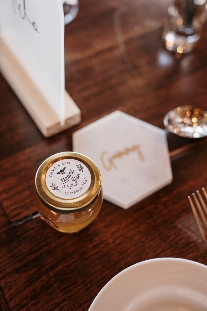 Small Honey Jar as Wedding Favour